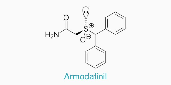 The chemical structure of armodafinil