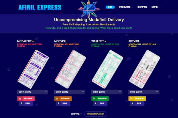 Buying modafinil online from AfinilExpress